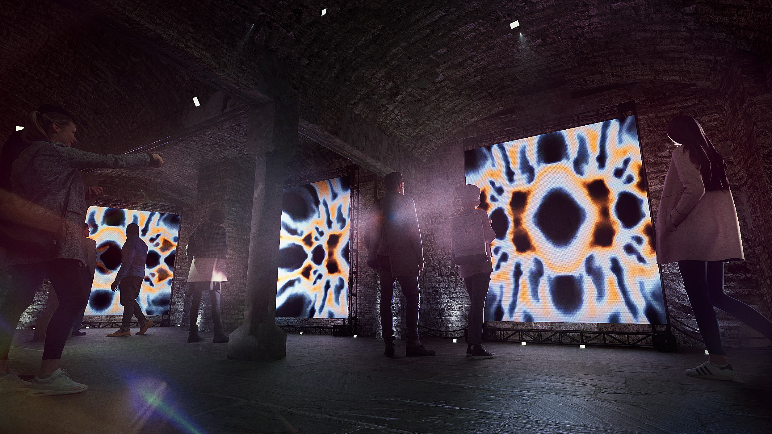 Above: Feel the Pull magnetic installation by Pixel Artworks