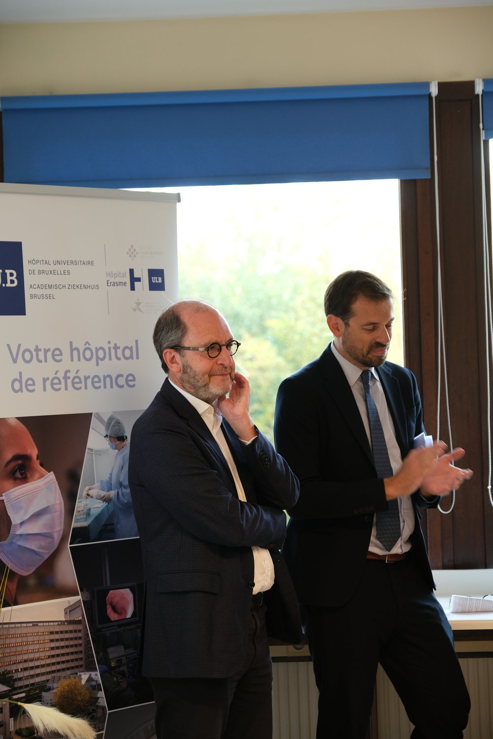 Inauguration en présence de Mr Fabrice Cumps, bourgmestre d'Anderlecht
