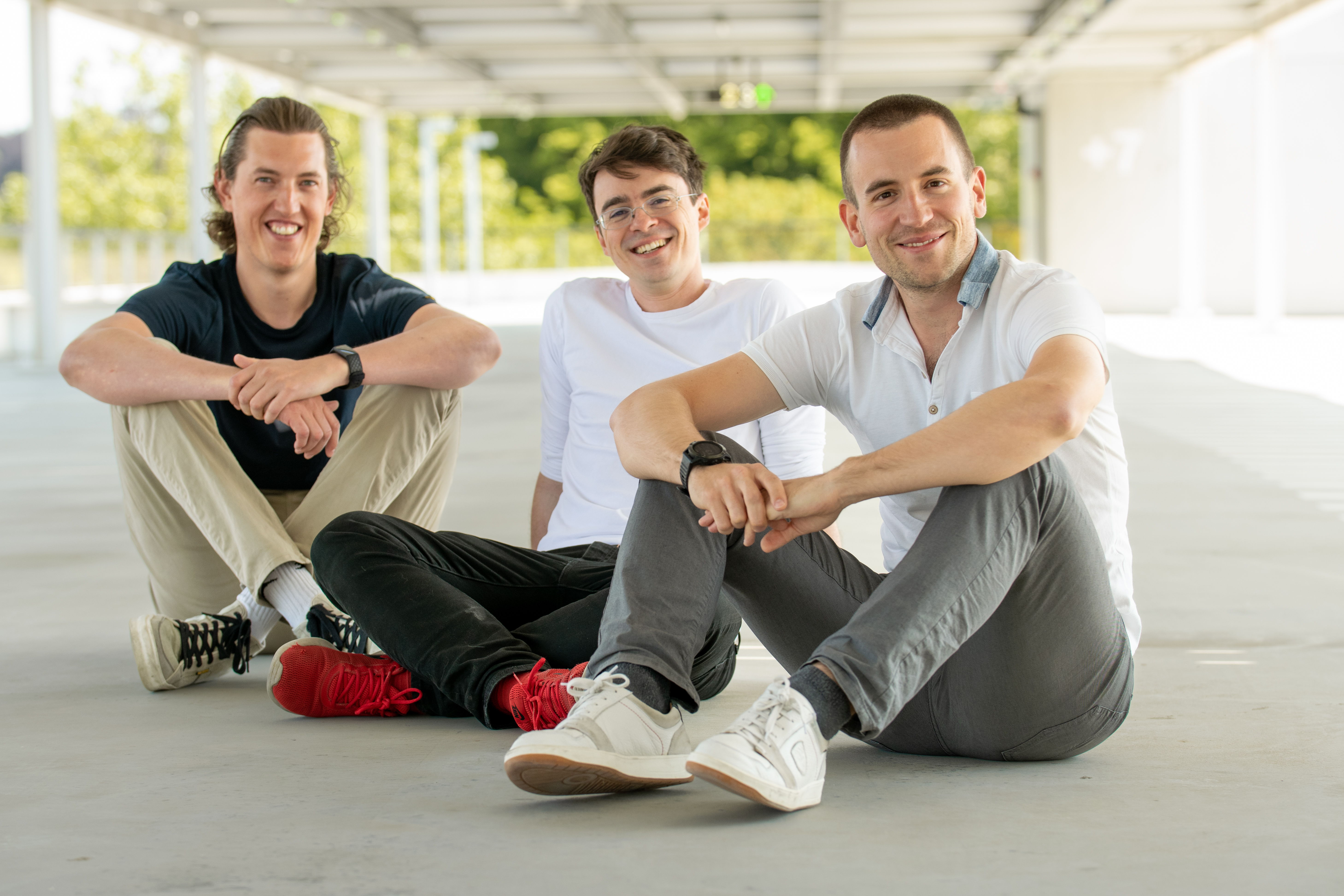 Co-founders Vincent Vercruyssen, Samuel Kolb en Nick Vandesype