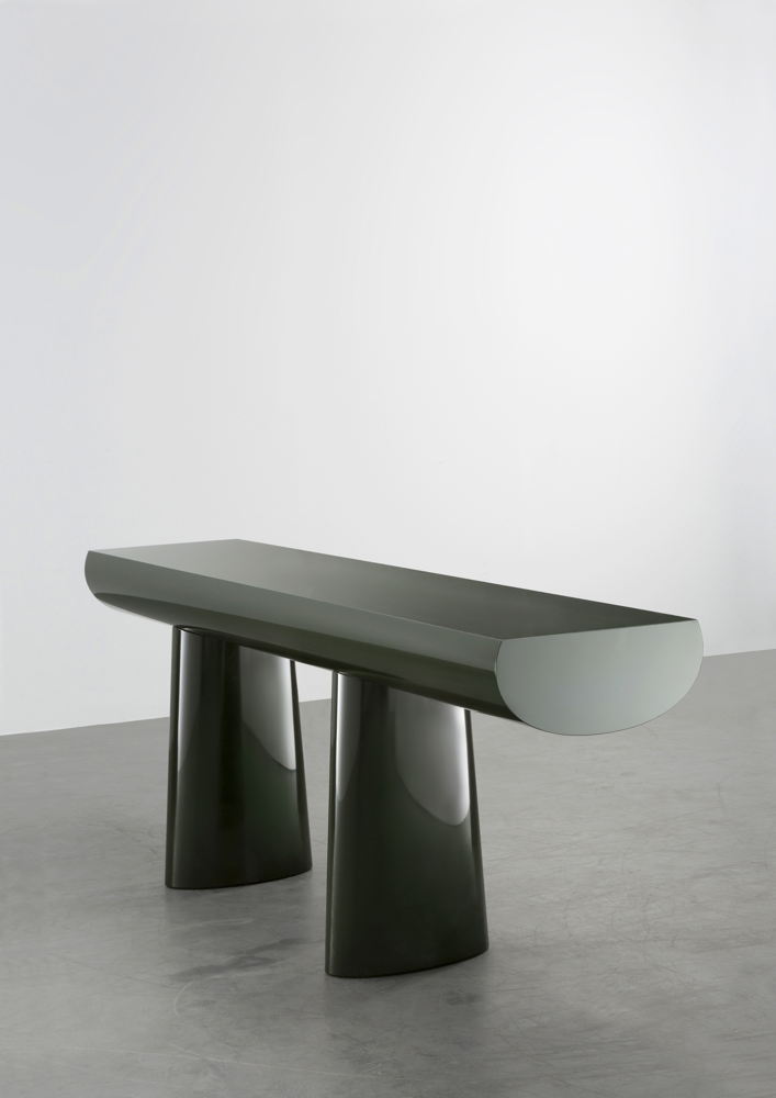 Console _ Green Table Urushi, 2017 by Aldo Bakker at Carpenters Workshop Gallery