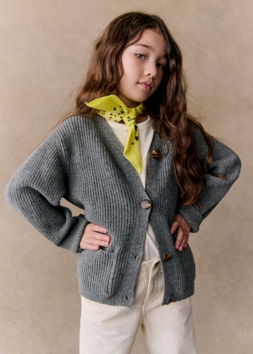 Petit Sézane - Gilet NINO Gris chiné