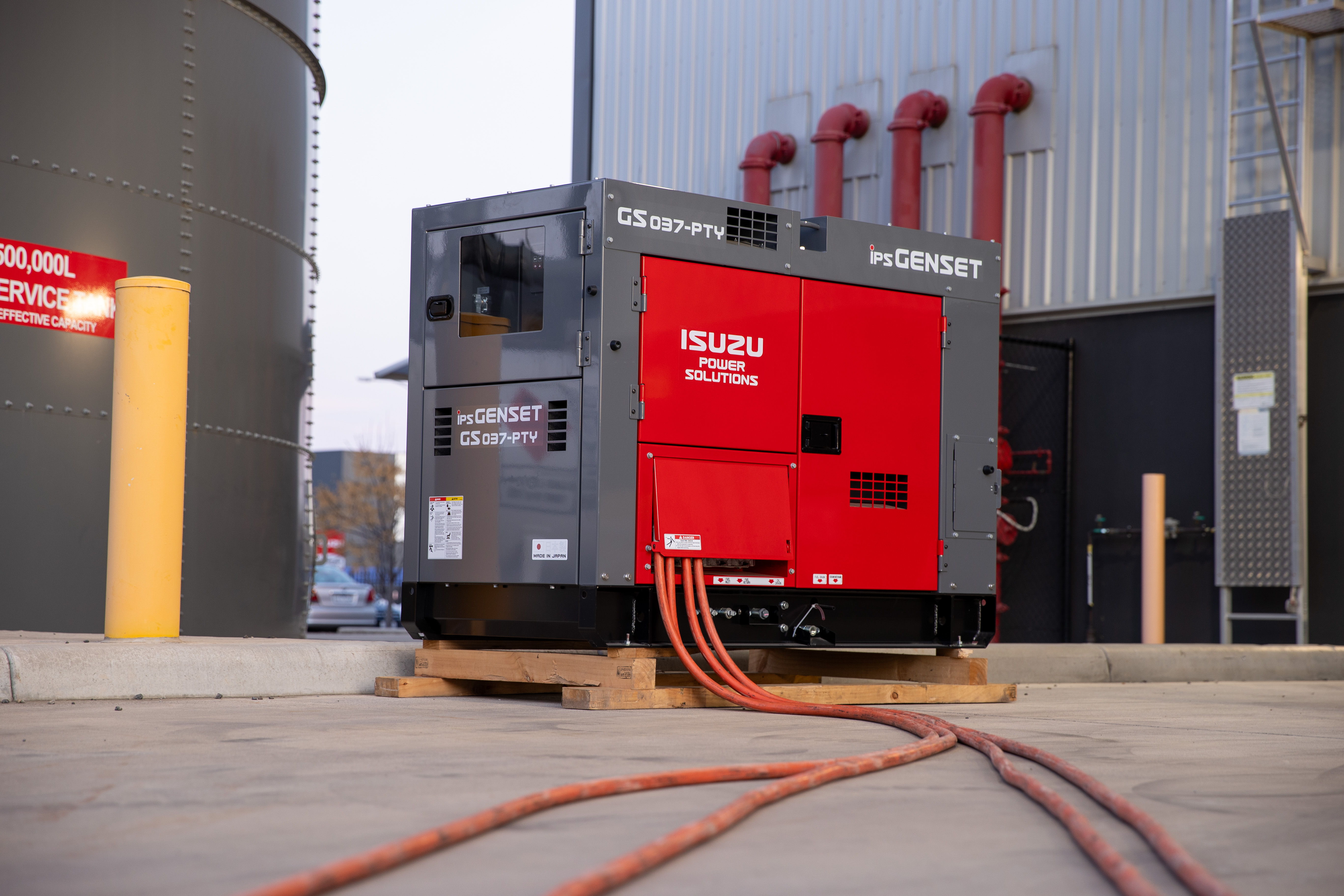 The Isuzu Power Solutions product range includes generator sets