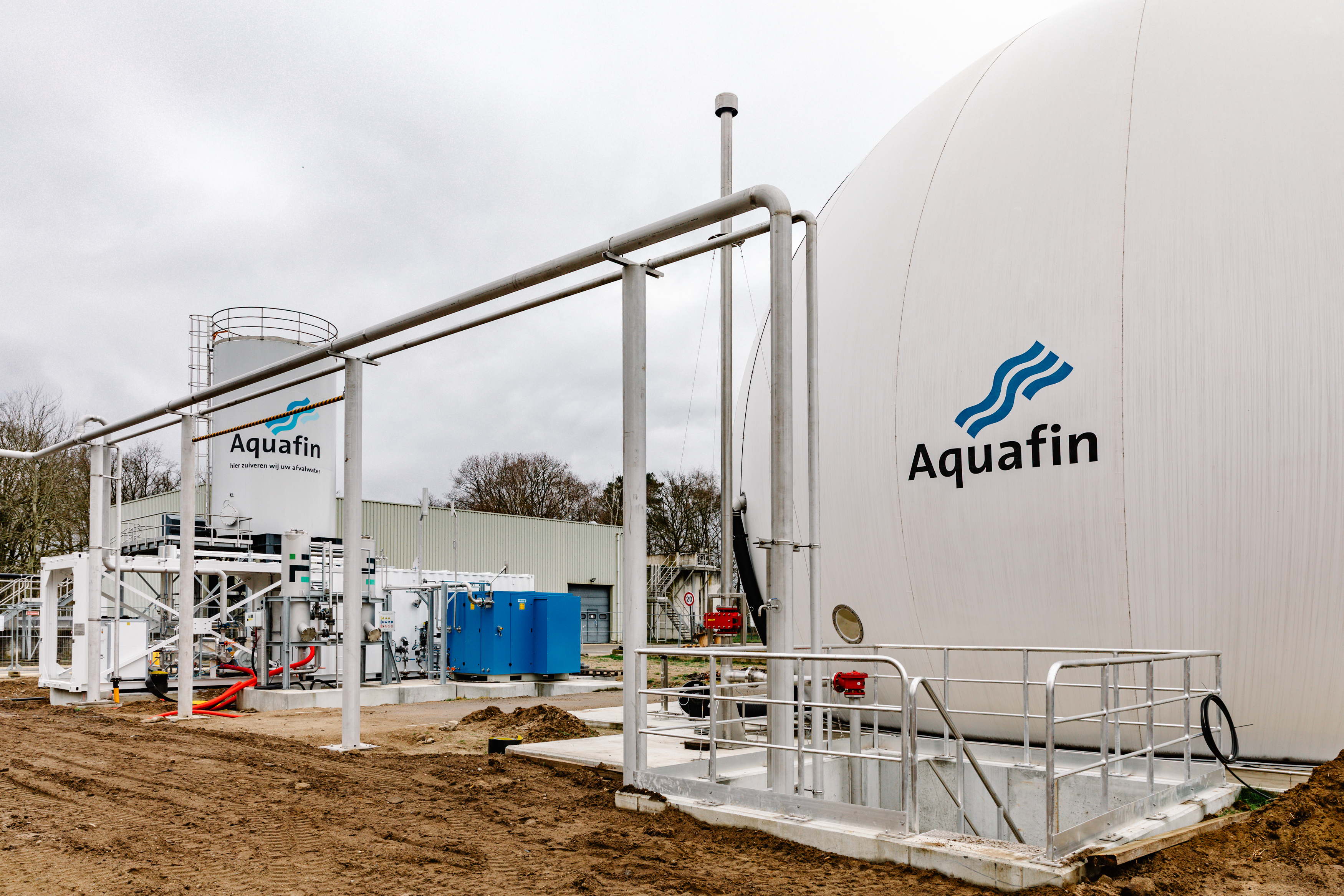 Aquafin neemt 2 nieuwe groen gas-installaties in gebruik