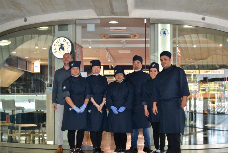 Sushi Daily - Gare des Guillemins - équipe