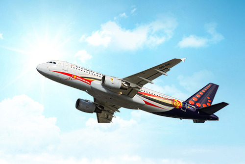 Brussels Airlines official airline of the Belgian Red Devils