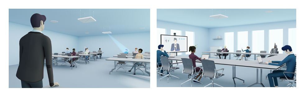 TeamConnect Ceiling 2 with TruVoicelift ensures clear audio, whether in education or conferencing settings