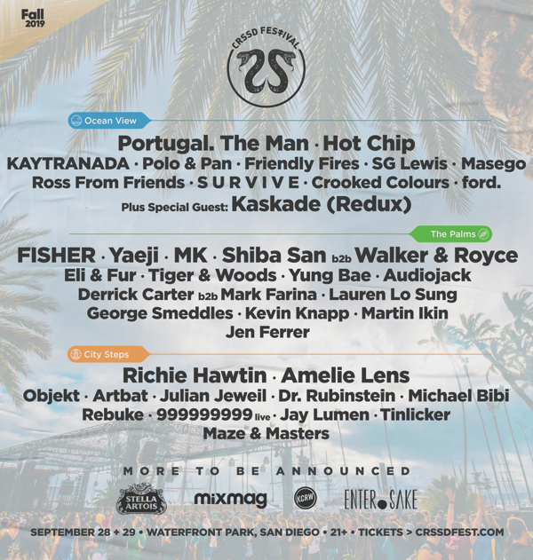 CRSSD Announces Phase One Lineup for Fall 2019 Festival