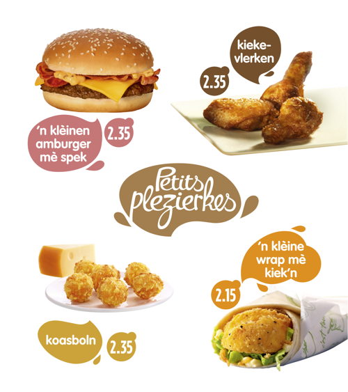Digitaal menubord Petits plezierkes