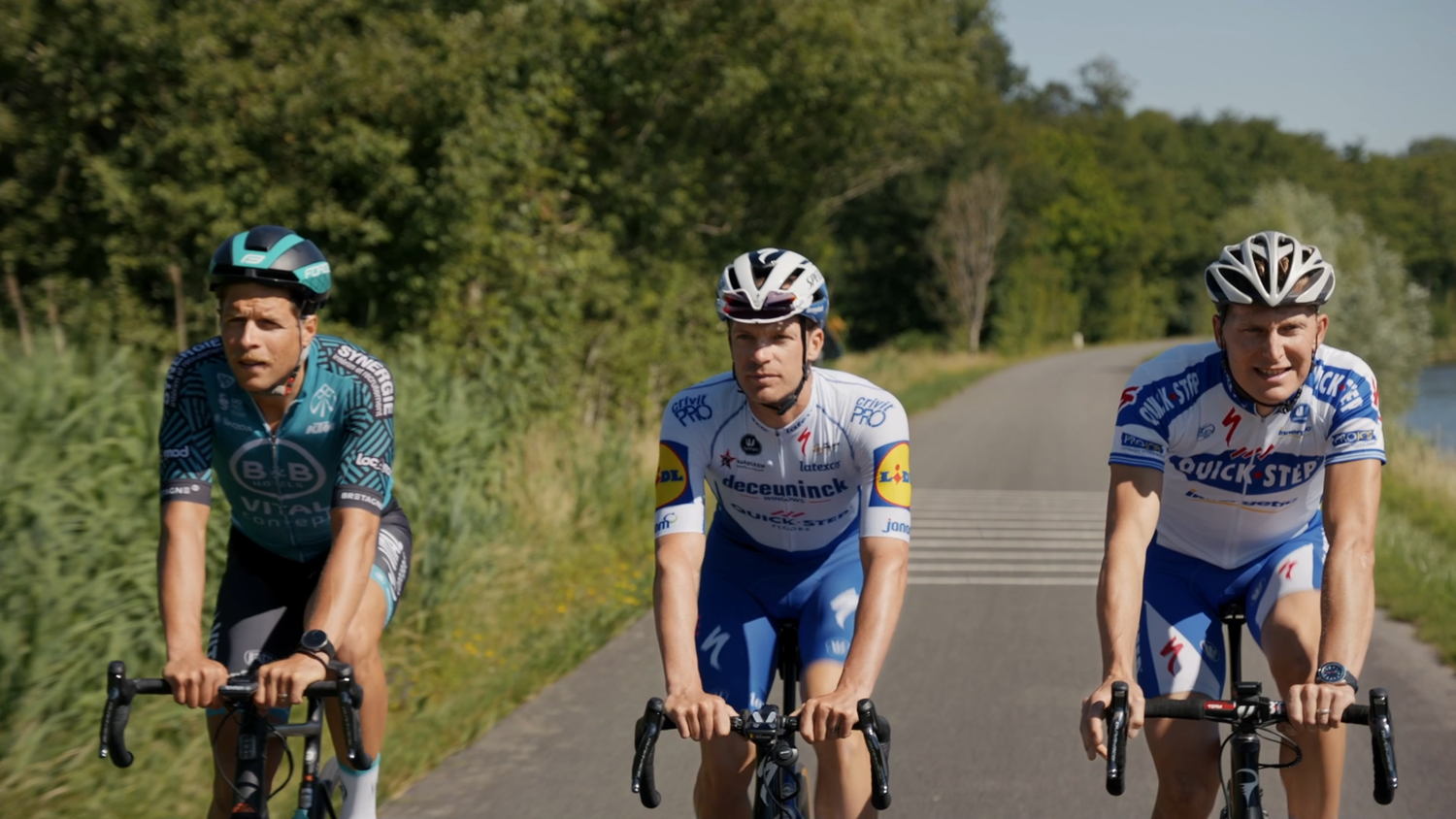 Het Scheldepeloton: Bert De Backer, Iljo Keisse, Kurt Hovelijnck