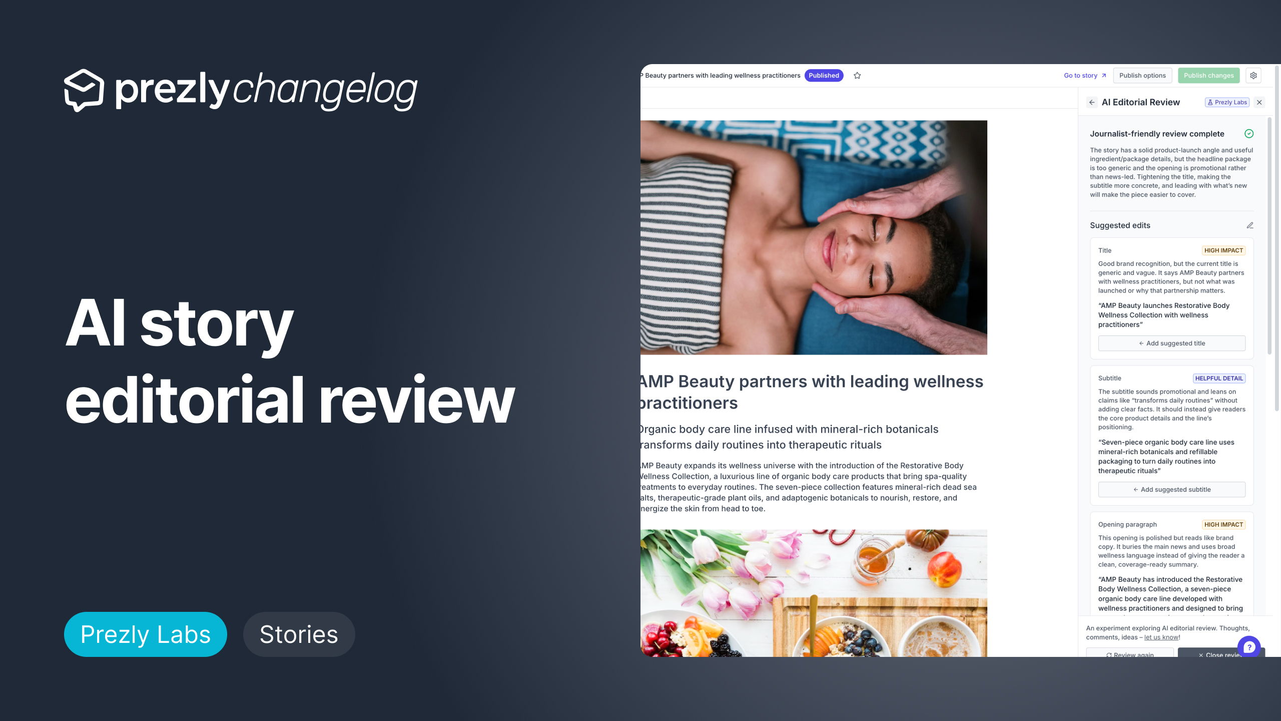AI story editorial review