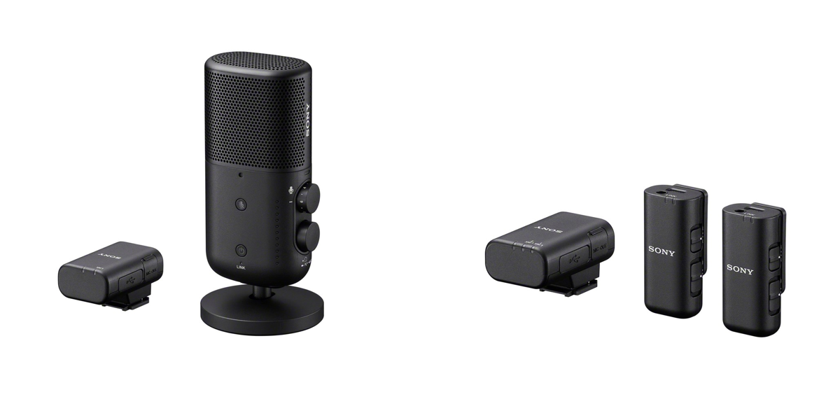 Sony presenta tres micrófonos inalámbricos con una excelente calidad de sonido, peso ligero y una portabilidad sin precedentes