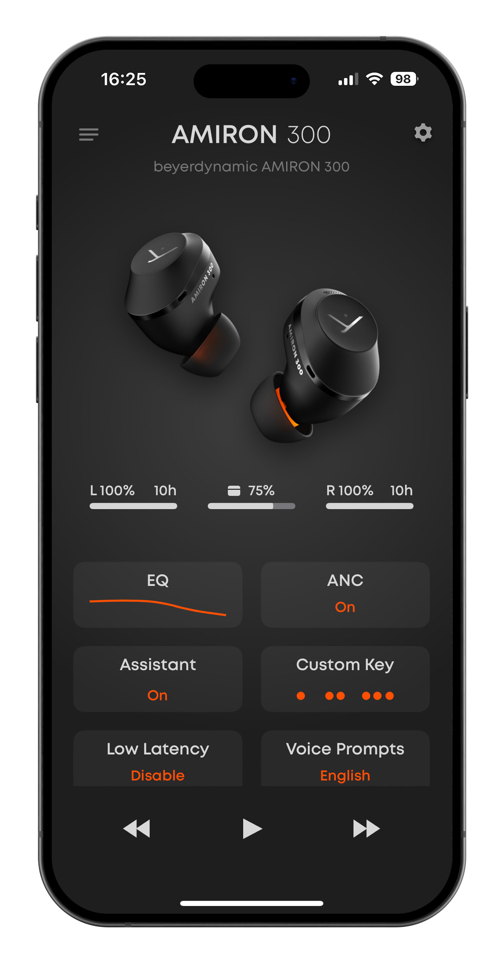 PIC AMIRON300 24 08 Beyerdynamic App Main App Screen V01 PIC AMIRON300 24 08 Beyerdynamic App Main App Screen V01
