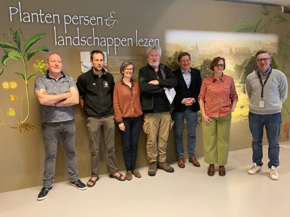 het team dat de tentoonstelling maakte