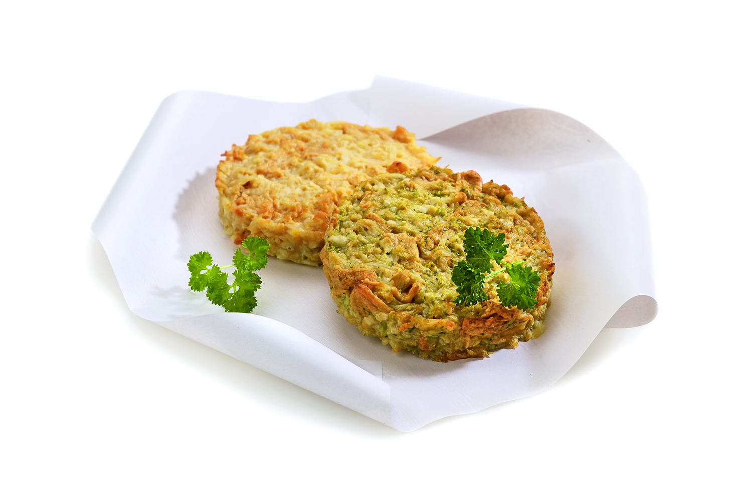 Burgers de brocolis et choux-fleurs