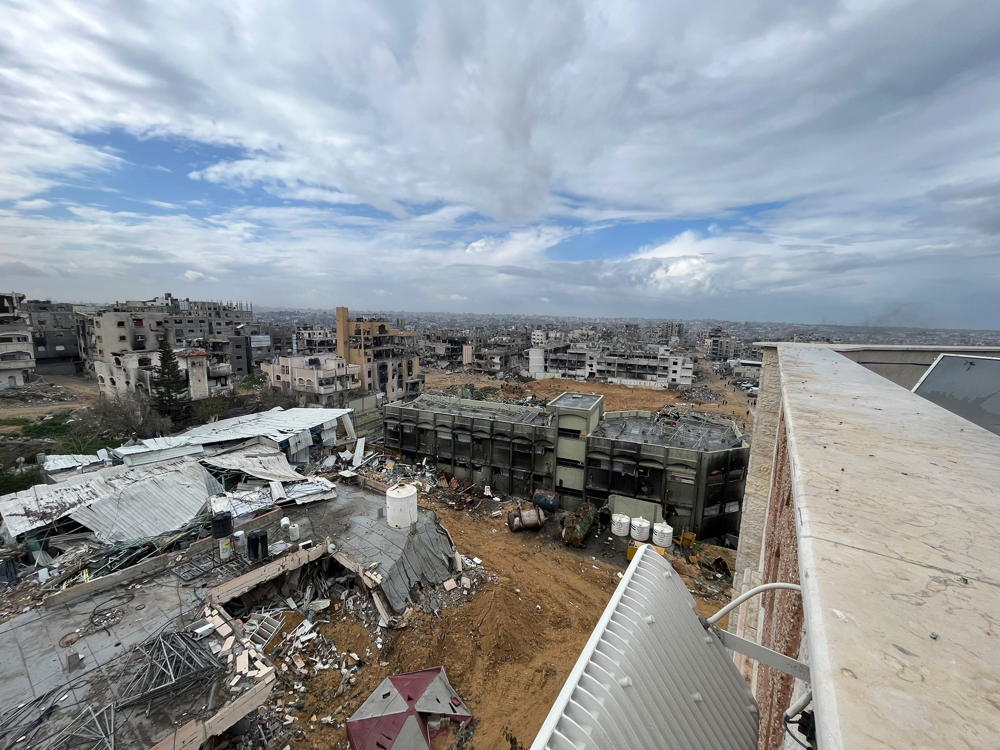 El Hospital Indonesio gravemente destruido.  NOUR ALSAQQA/MSF