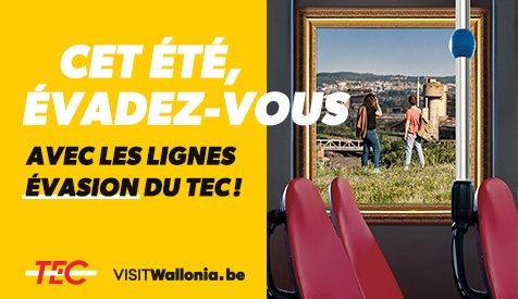 Cet été, découvrez les plus belles régions de Wallonie avec les lignes éVasion du TEC