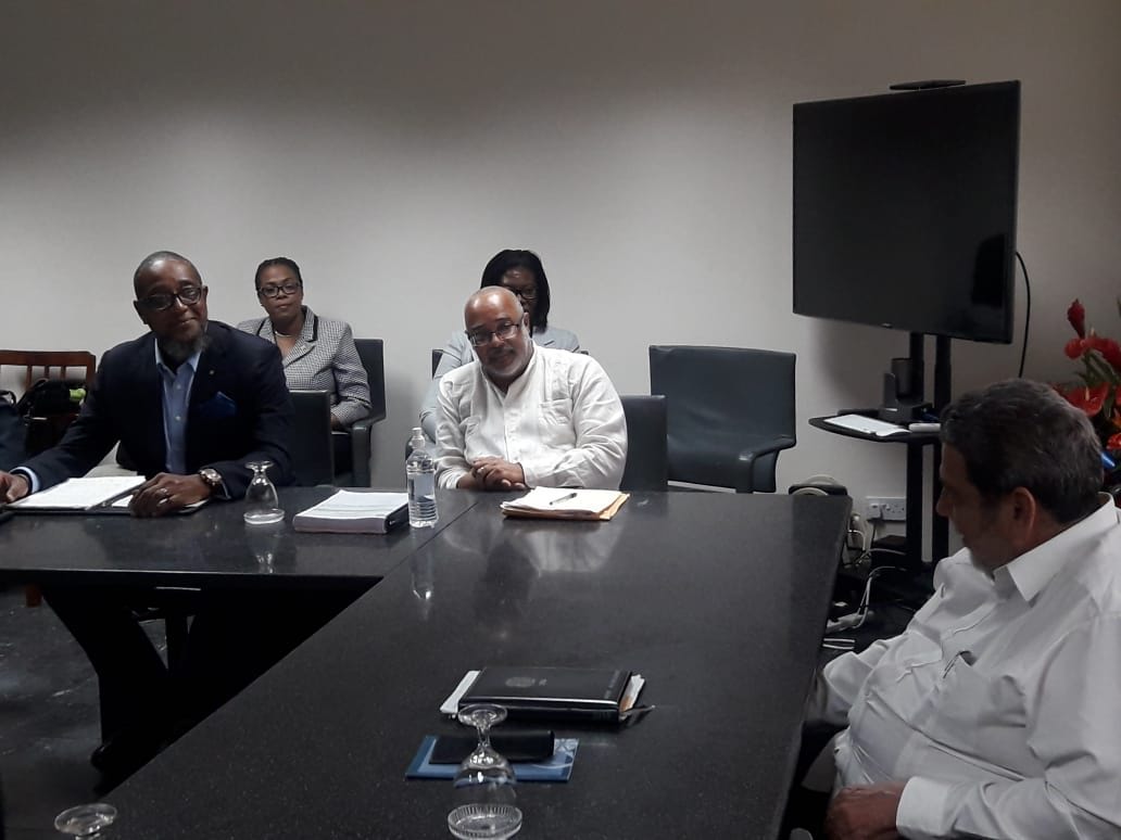 OECS Director General Dr Didacus Jules at the Meeting of the Chairman with Commissioners  