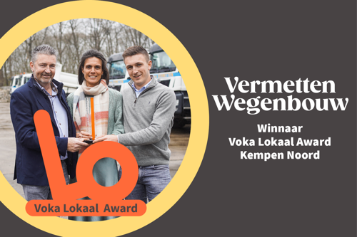 Vermetten Wegenbouw pakt Voka Lokaal-award Kempen Noord