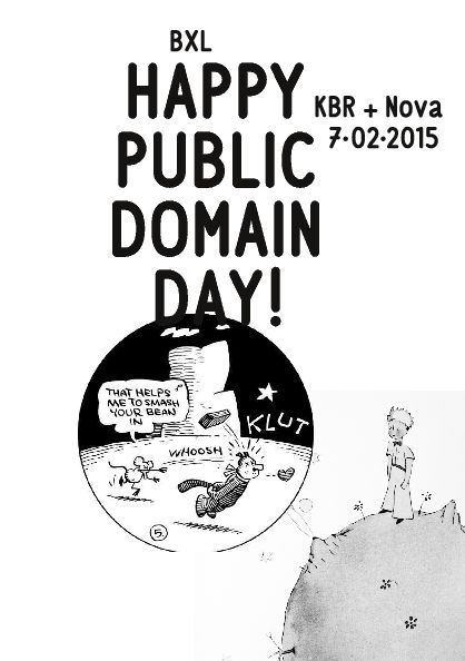 Flyer Public Domain Day - Feest van het publiek domein (hoge resolutie: zie pdf)