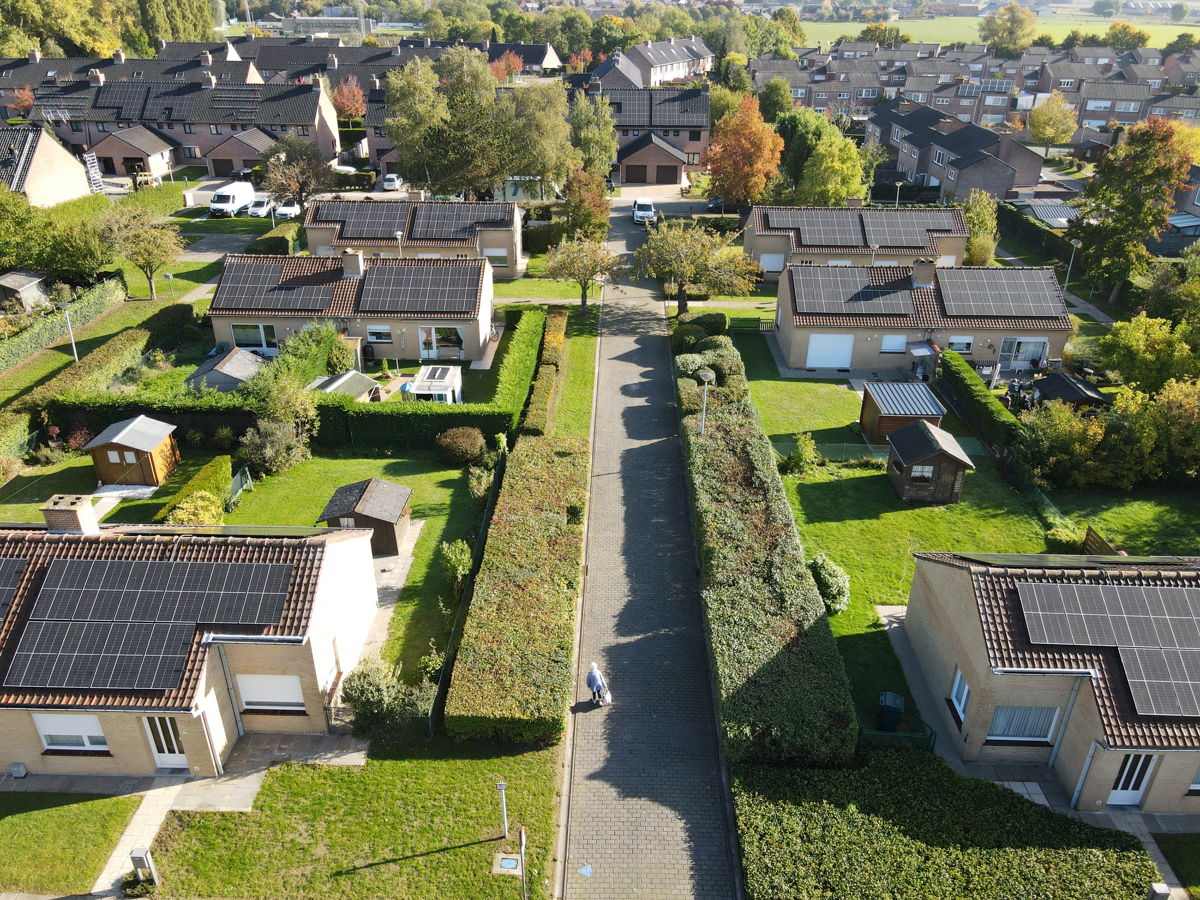 Luchtfoto van de wijk Het Verzonken Kasteel © EnergyVision