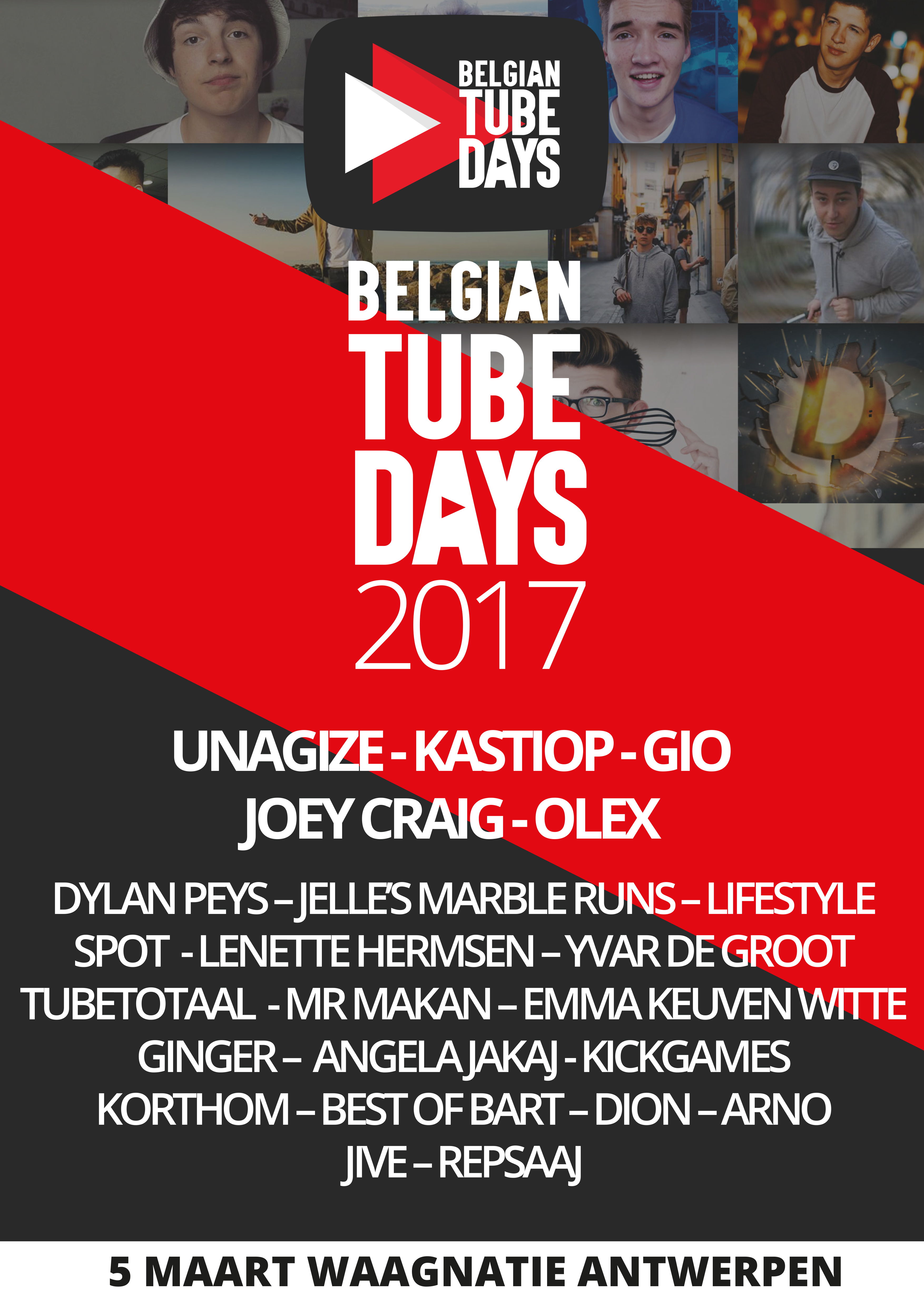 Nederlandse en Belgische YouTube Toppers op de Tweede Editie van de Belgian Tube Days!