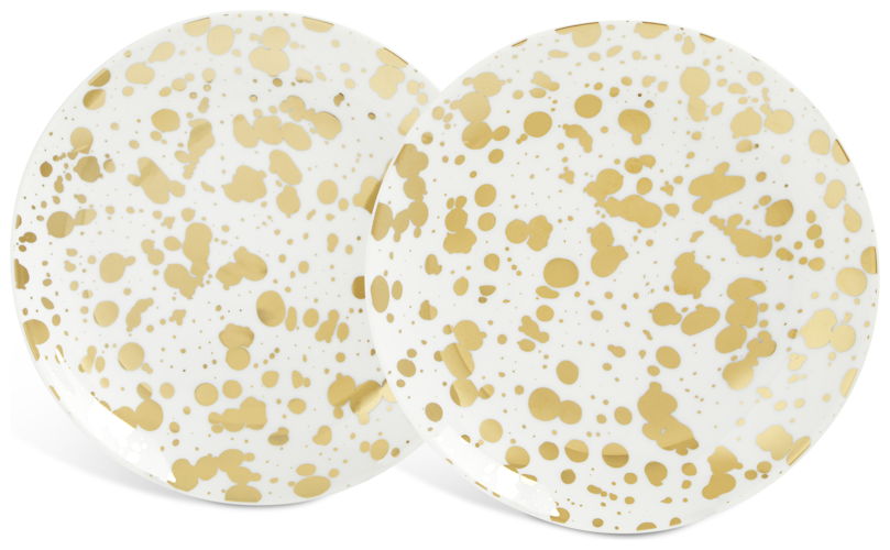 Habitat 60 Jackson Side Plate Set of 2 - Gold, £8