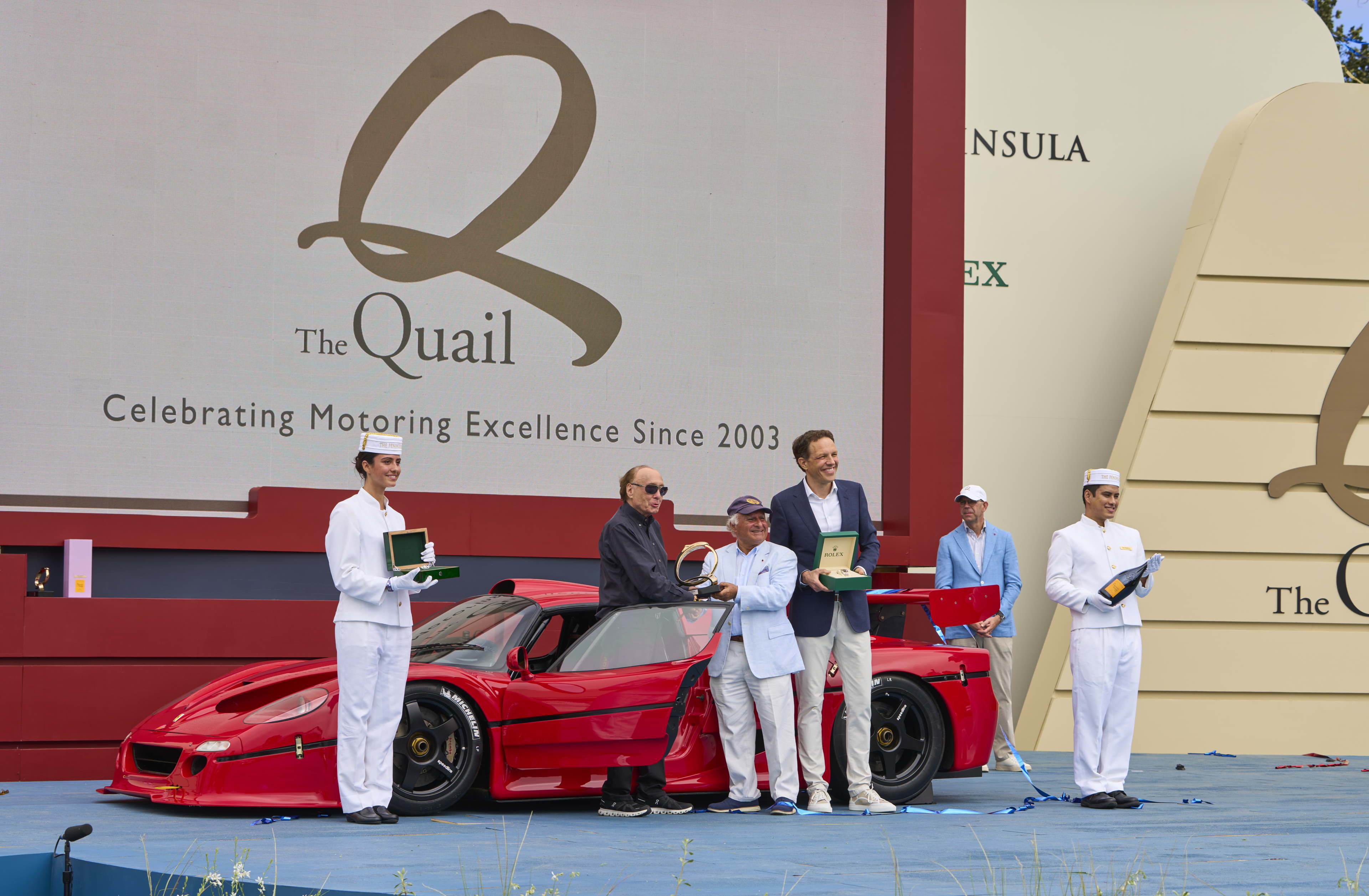 Un Ferrari F50 GT1 de 1996 gana el "Best of Show" en The Quail, A Motorsports Gathering 2025 