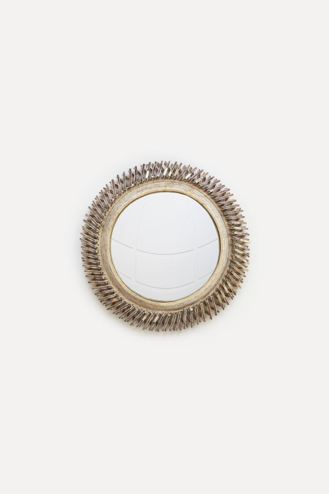 Boudoir mirror, ca. 1960-1965 by Line Vautrin at Galerie Chastel Maréchal. Image courtesy of Galerie Chastel Maréchal 