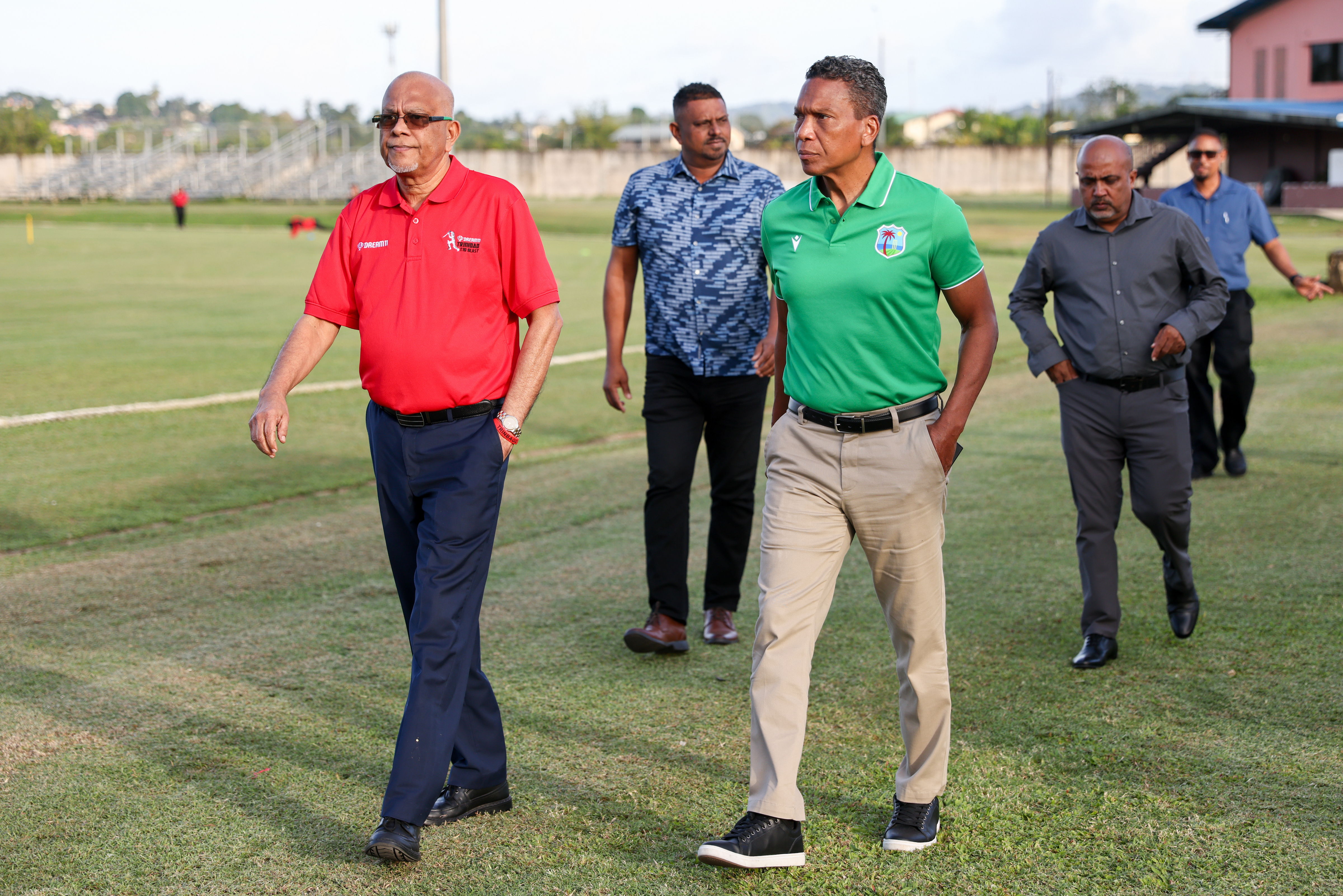 CEO Chris Dehring touring the facility guided by TTCB President Azim Bassarath followed by members of his executive team.