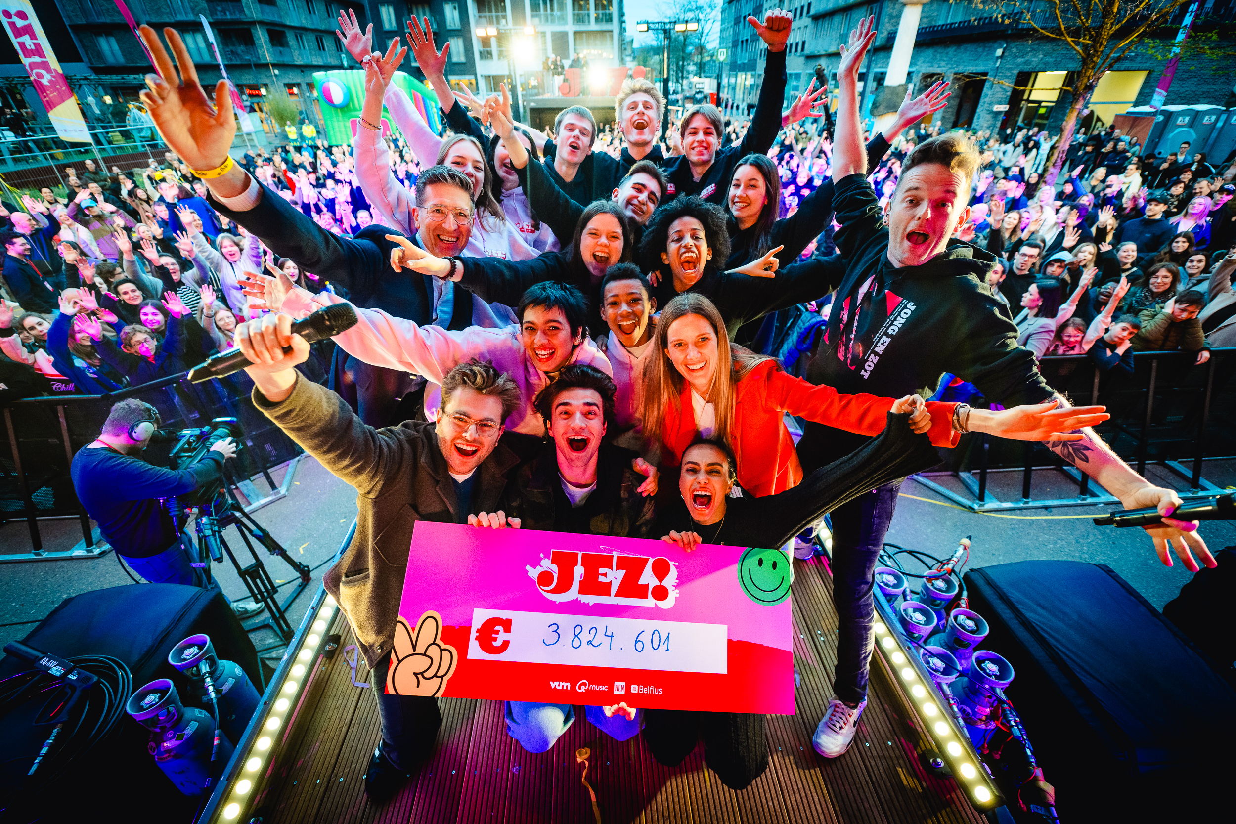 Tweede editie van goededoelenactie van VTM, Qmusic, HLN en Belfius brengt recordbedrag op 