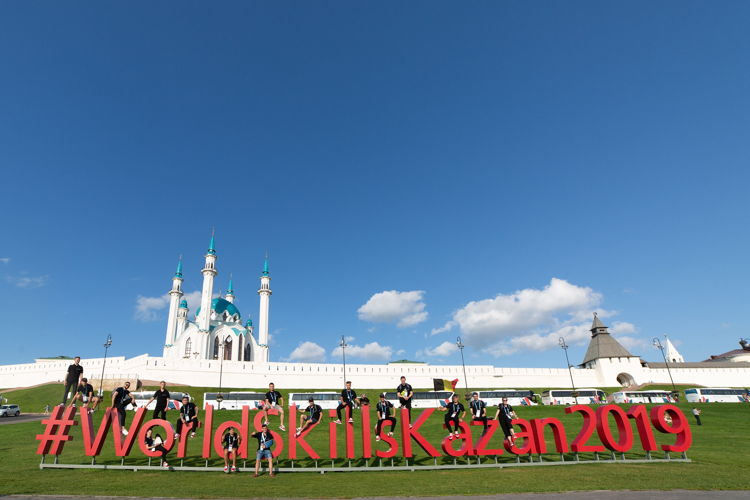 Belgian Team in Kazan (Kremlin) - Copyright WorldSkills