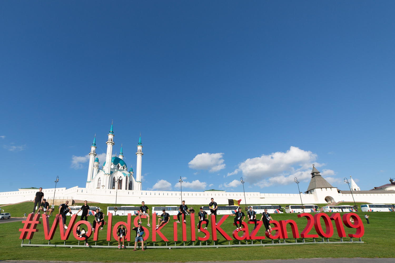 Belgian Team in Kazan (Kremlin) - Copyright WorldSkills