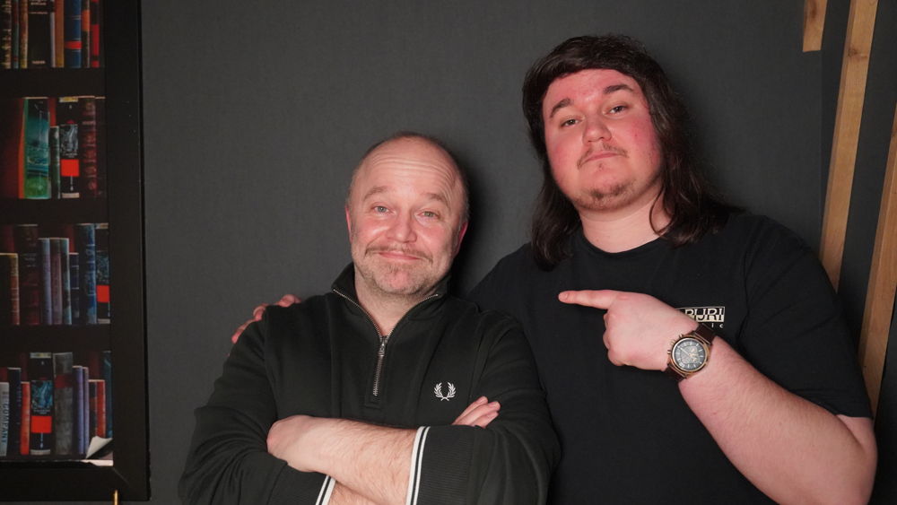 Kevin Pierlé met auteur, acteur en regisseur Sven De Ridder