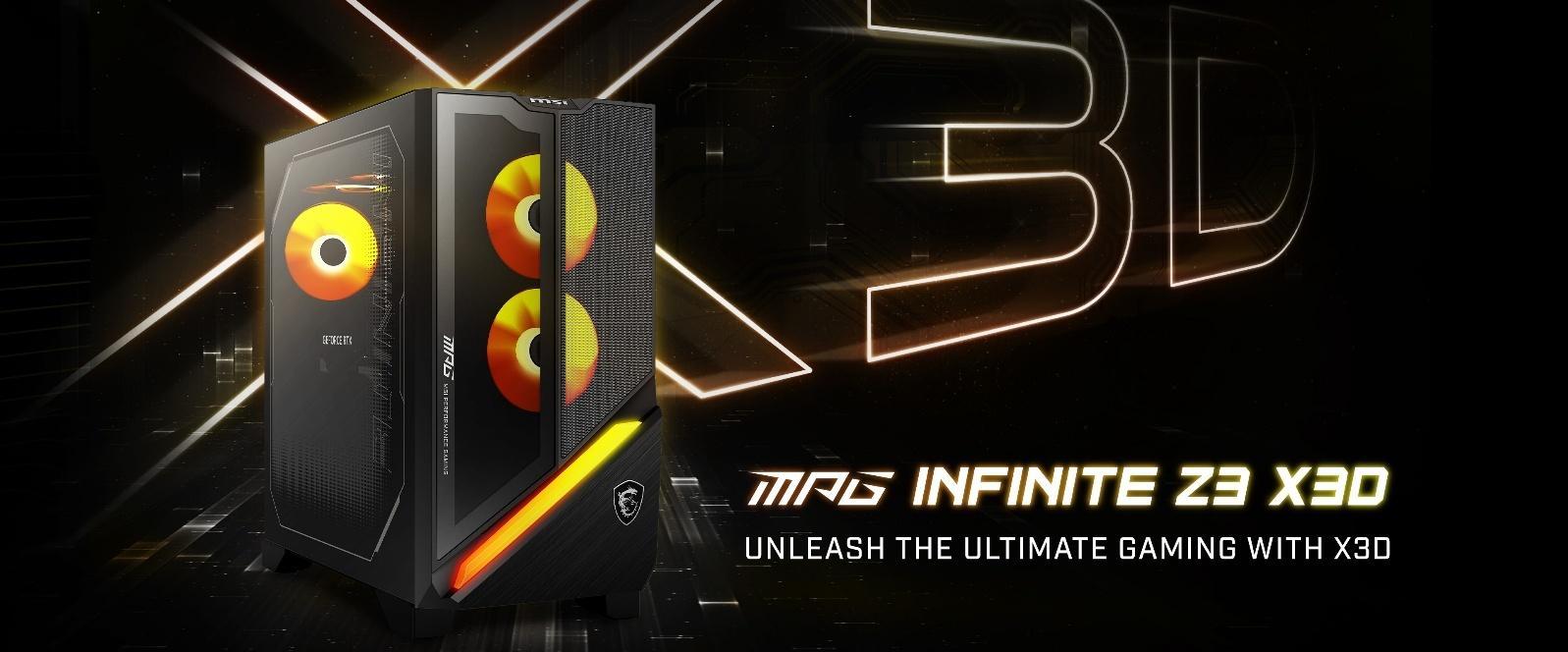 Neuer Gaming-Desktop mit AMD Ryzen™ X3D Prozessoren von MSI: MPG Infinite Z3 X3D bald erhältlich