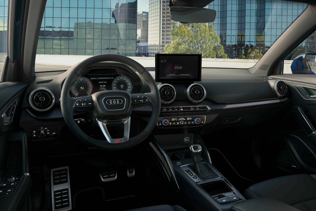 Update voor de Audi Q2: Nieuw infotainmentsysteem met aanraakscherm en de Audi virtual cockpit
