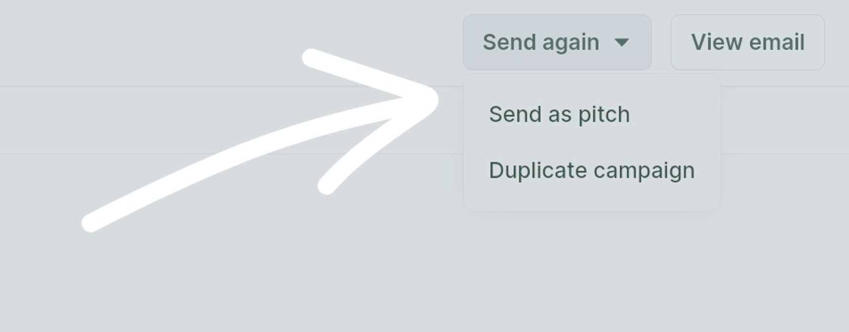 Quickly resend or duplicate campaign