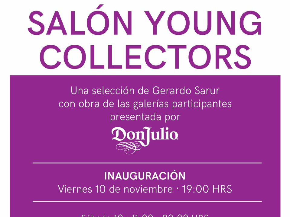 Invitación "Salón Young Collectors" presentado por Don Julio