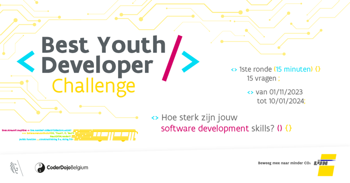 Best Youth Developer Challenge 2023 - De Lijn: jonge geesten gezocht voor spannende IT-uitdaging