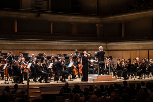 Emily D'Angelo with the TSO, Nov 22, 2023 (Photo courtesy of Stelth Ng/Toronto Symphony Orchestra)
