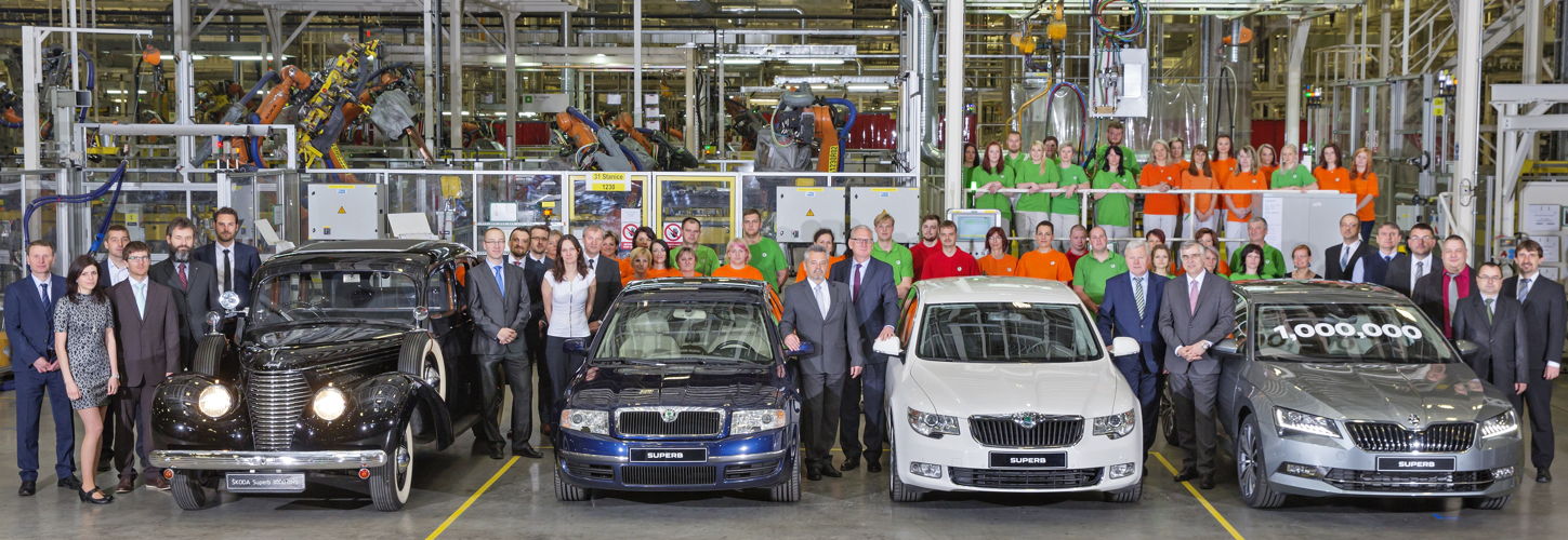 ŠKODA has produced the one millionth SUPERB. The milestone vehicle, a top-of-the-range Laurin & Klement saloon, left the production line at ŠKODA’s Kvasiny plant in the Czech Republic . The name SUPERB has represented particularly high-class ŠKODA vehicles since 1934.
