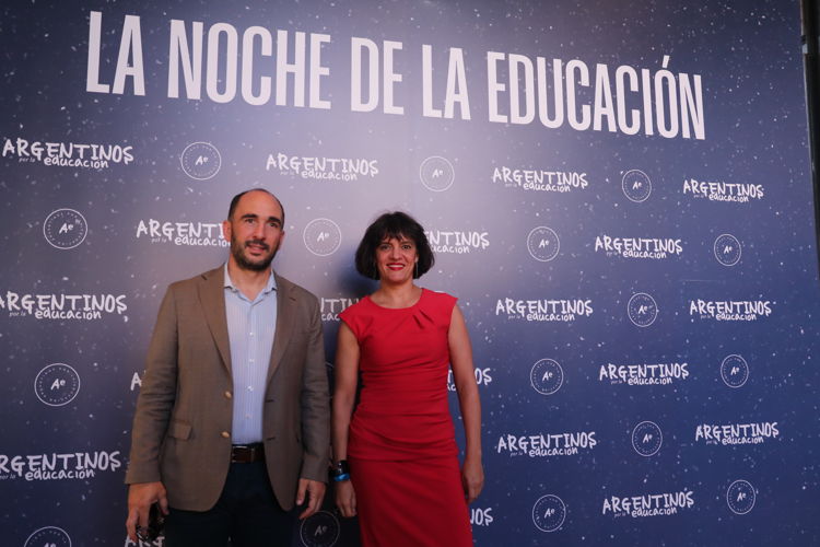 José Thomas, Director General de Escuelas de Mendoza y Cecilia Veleda, Jefa de Equipos Técnicos de Educación de Martín Losteau