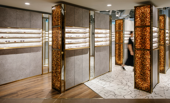 Above: Homegrown eyewear brand, O+ in the Mandarin Gallery on Singapore’s Orchard Road