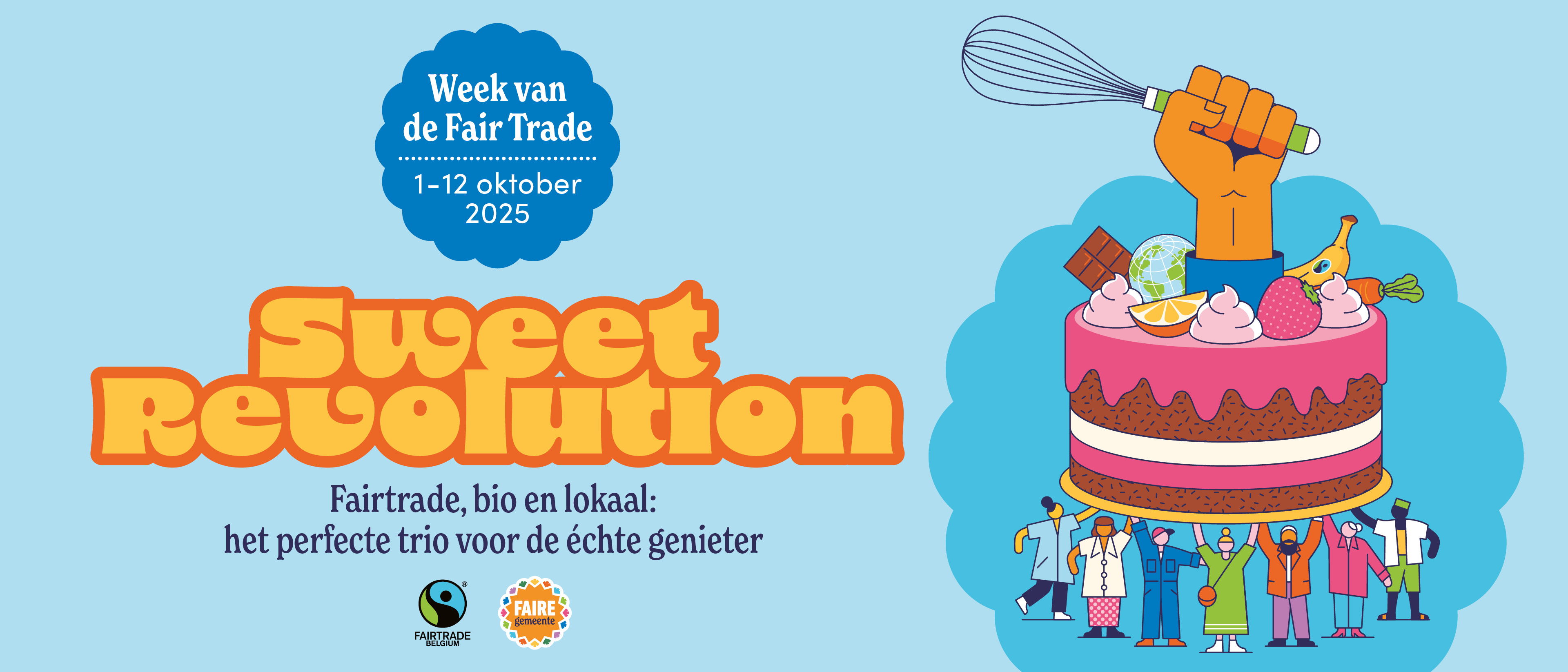 Maak met je dessert een smakelijk statement voor duurzame en eerlijke ingrediënten met de ‘Sweet Revolution’ tijdens de Week van de Fair Trade