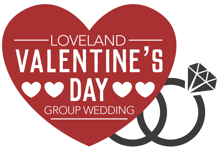 Loveland Valentine's Day Group Wedding Logo