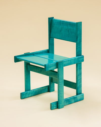 Marco Campardo, Bullnose Teal Chair