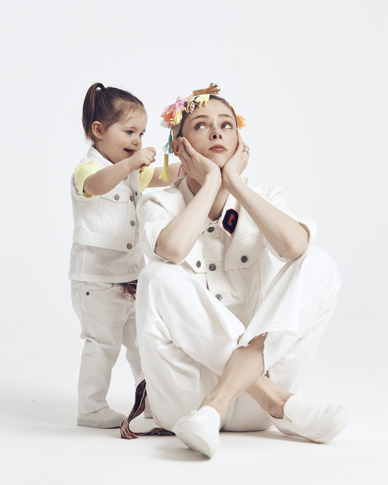Coco Rocha y su hija.