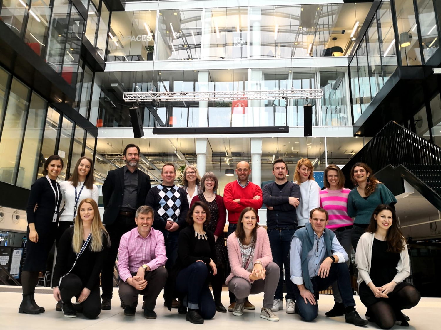 Het internationale team van Sandbox Hub - (c) VRT