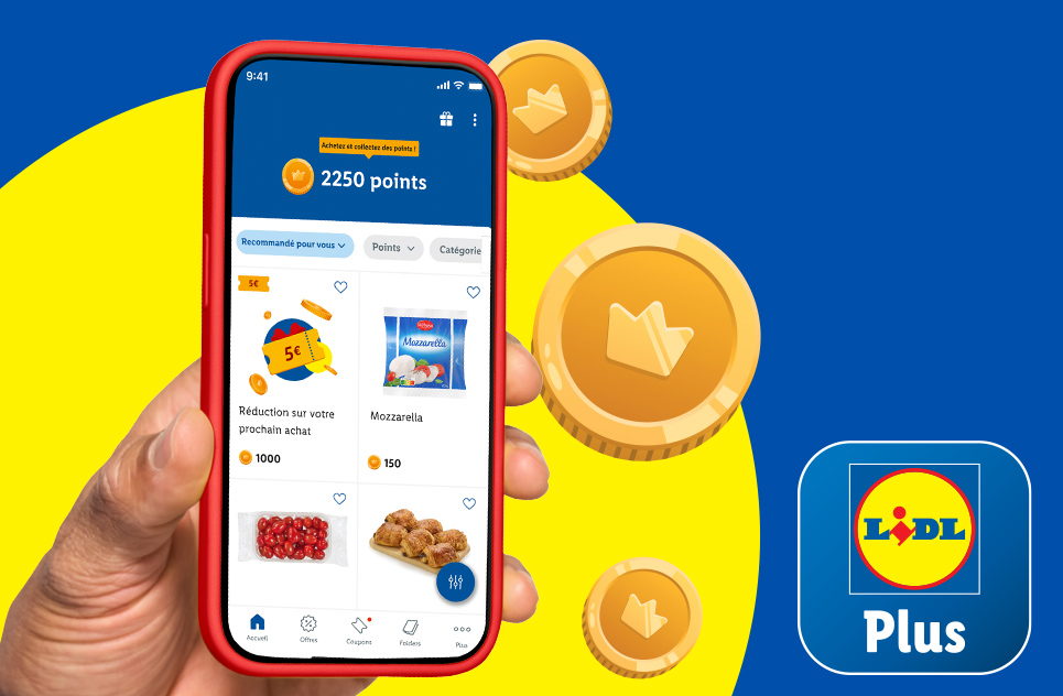 Nouveau système de points pour Lidl Plus 