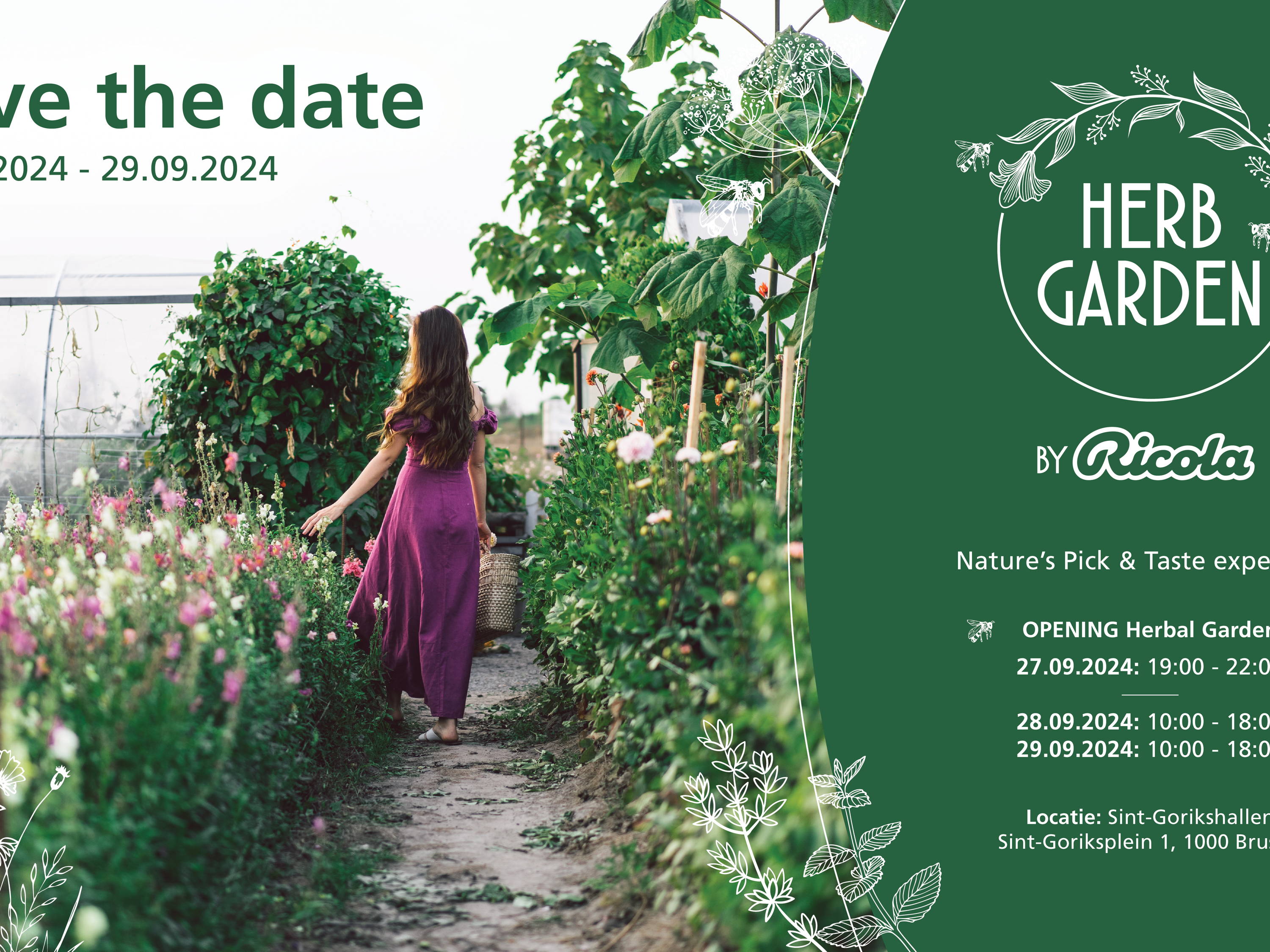 Save the date 27/09: Herb Garden by Ricola