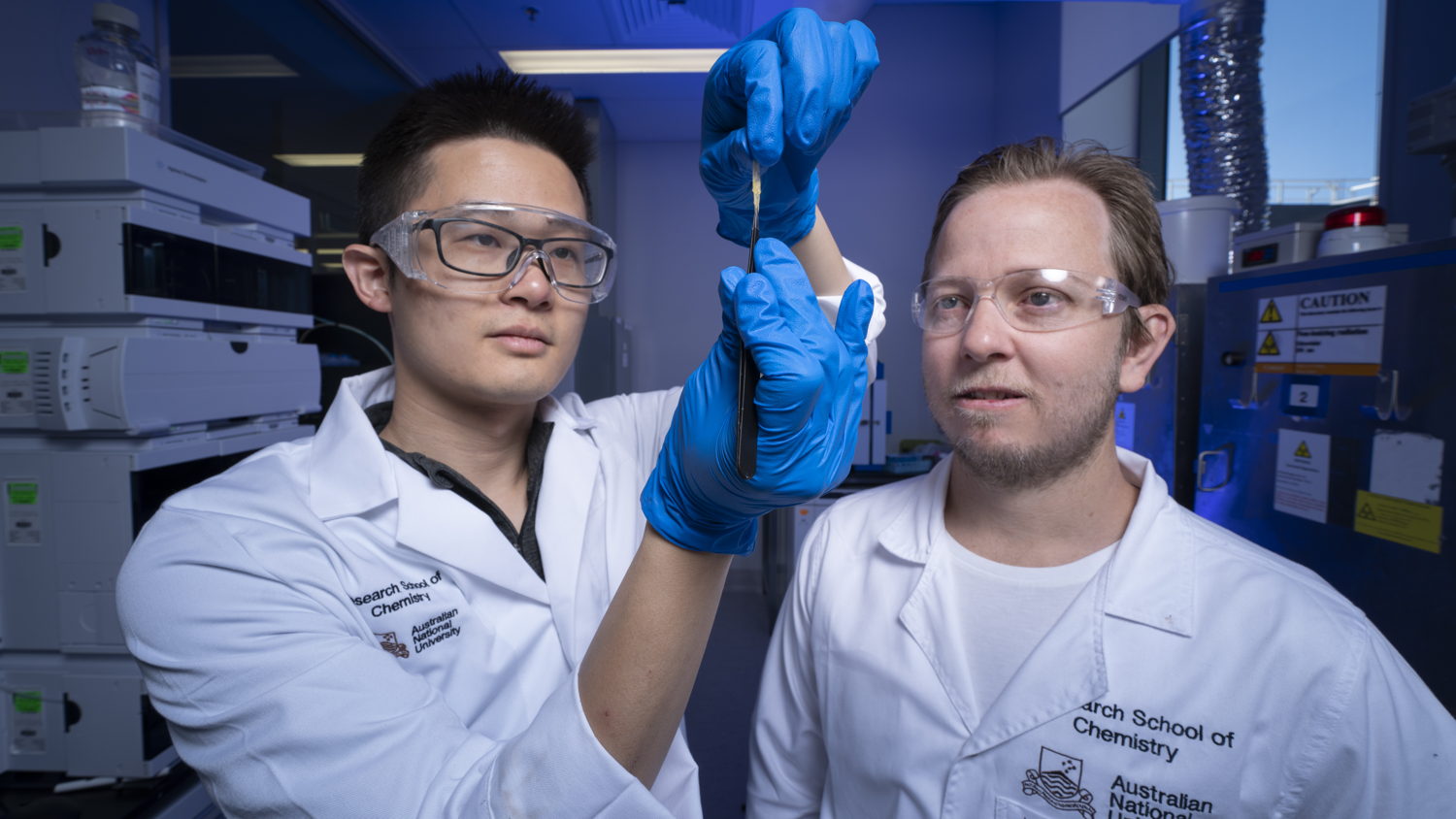 Dr Zhen Jiang and Associate Professor Luke Connal. Image credit: The Australian National University